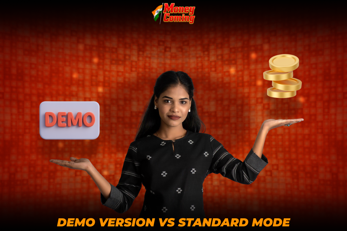 Key differences between the demo version and standard mode slot Money Coming