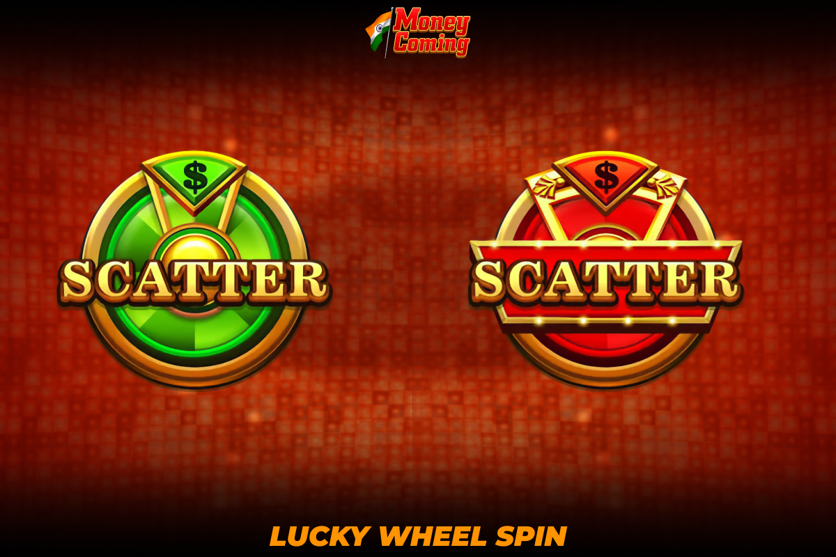 Lucky Wheel Spin bonus in Money Coming game
